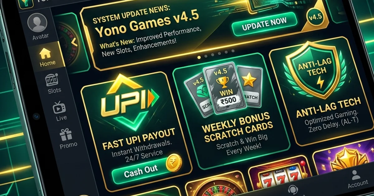 Yono Games v4.5 System Update & Expert Tips (2026): Instant UPI Routing, Weekly Cashback Formulas & Anti-Lag APK Hacks